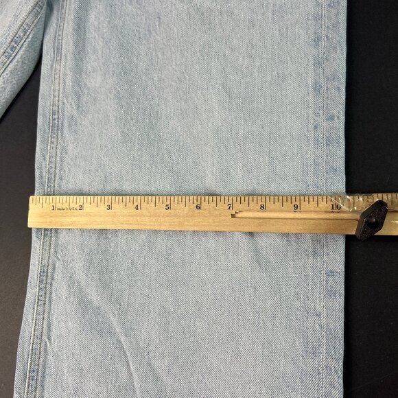 AGOLDE Jeans Women's 26x28* Low Slung Baggy High Rise Light Blue Denim Tag 22 - Picture 13 of 16